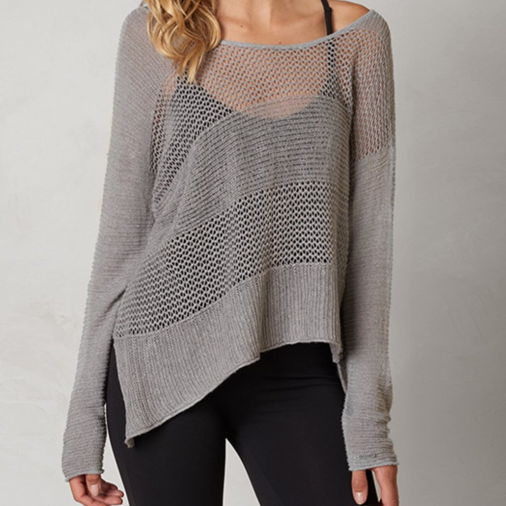 PRANA Liana Sweater Grey M